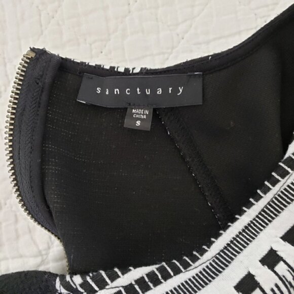 sanctuary Geo Print Sheath Dress, Size S - Picture 6 of 7